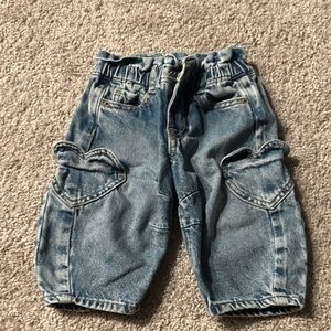 GAP Kids Blue Denim Cargo Jeans